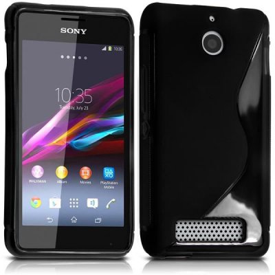 Coque TPU Sline noire pour Sony Xperia E1