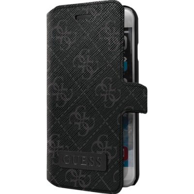 Etui folio Guess noir 4G pour iPhone 6 Plus