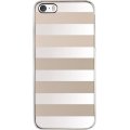 Coque Qdos rayée champagne et argent pour iPhone 5/5S