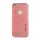 Coque souple transparente rose bimatière fleurs pour Apple iPhone 6