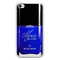 Moxie coque transparente NailCover Blue Satin pour iPhone 4/4S