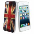 Coque arriere drapeau UK vintage compatible avec Apple iPhone 5/5S
