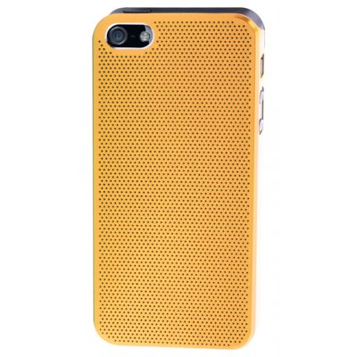 Coque dorée metal perforé pour iPhone 5 / 5S