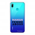 Coque Huawei P Smart 2019 silicone transparente Femme Boss ultra resistant Protection housse Motif Ecriture Tendance La Coque Francaise