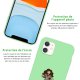 Coque iPhone 11 Silicone Liquide Douce vert pâle Coeur d'amour Ecriture Tendance et Design La Coque Francaise