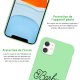 Coque iPhone 11 Silicone Liquide Douce vert pâle Barbu mais pas piquant Ecriture Tendance et Design La Coque Francaise