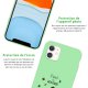 Coque iPhone 11 Silicone Liquide Douce vert pâle C'est la rentrée Ecriture Tendance et Design La Coque Francaise
