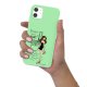 Coque iPhone 11 Silicone Liquide Douce vert pâle Reine de la Nuit Ecriture Tendance et Design La Coque Francaise