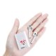 Ecouteurs Sans Fil Bluetooth Argent argent Panda Couronne Ecriture Tendance et Design Evetane.