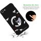 Coque iPhone 7/8 Silicone Liquide Douce noir Sur les Toits de Paris Ecriture Tendance et Design La Coque Francaise