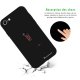 Coque iPhone 7/8 Silicone Liquide Douce noir Pompette à la grenadine Ecriture Tendance et Design La Coque Francaise