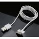 Câble droit USB / Apple 30 PIN , charge + sync 1A 1.2 metres blanc