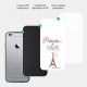 Coque en verre trempé iPhone 6 Plus / 6S Plus Princesse de Paname Ecriture Tendance et Design La Coque Francaise.