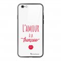Coque en verre trempé iPhone 6 Plus / 6S Plus Amour à la française Ecriture Tendance et Design La Coque Francaise.