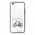 Coque en verre trempé iPhone 6 Plus / 6S Plus Bicyclette Ecriture Tendance et Design La Coque Francaise.
