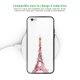 Coque en verre trempé iPhone 6 Plus / 6S Plus Tour Eiffel Pierre Rose Ecriture Tendance et Design La Coque Francaise.