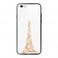 Coque en verre trempé iPhone 6 Plus / 6S Plus Tour Eiffel Ecaille Rose Ecriture Tendance et Design La Coque Francaise.