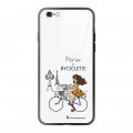 Coque en verre trempé iPhone 6 Plus / 6S Plus Paris à Bicyclette Ecriture Tendance et Design La Coque Francaise.