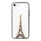 Coque en verre trempé iPhone 7/8 Tour Eiffel Art Déco Ecriture Tendance et Design La Coque Francaise.
