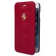 Ferrari Etui Folio Cuir Rouge Pour Apple Iphone 6/6s**