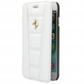 Ferrari Etui Folio Cuir Blanc Pour Apple Iphone 6/6s**