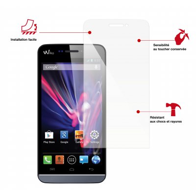 Swiss charger film de protection verre trempé Wiko Wax 4G