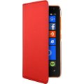 Etui folio rouge pour Nokia Lumia 435