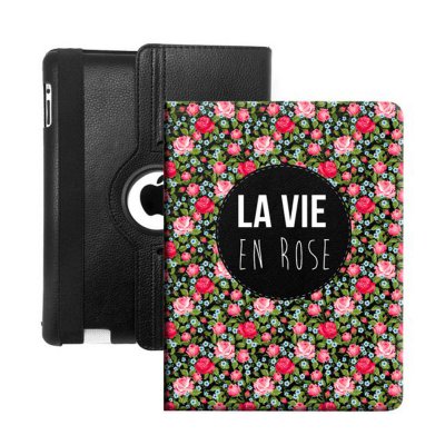 Etui livre La vie en rose pour Apple iPad air