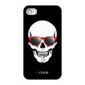 Coque SkullGlass Rouge by Moxie pour iPhone 4/4S