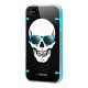 Coque Plexi SkullGlass Bleue pour iPhone 4/4S