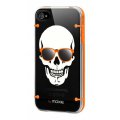 Coque Plexi SkullGlass Orange pour iPhone 4/4S
