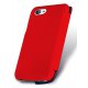 Etui portefeuille série Colorful rouge pour iPhone 4/4S
