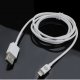 MUVIT CABLE DROIT USB LIGHTNING MFI CHARGE & SYNC 1A 1,20M BLANC