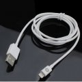 Câble droit USB / Apple Lightning MFI charge + sync 1A 1.20 metre blanc