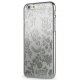 Coque transparente Meliconi motif Fleur argent pour iPhone 6