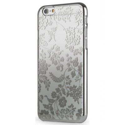 Coque transparente Meliconi motif Fleur argent pour iPhone 6