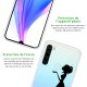 Coque Xiaomi Redmi Note 8 T silicone transparente Silhouette Femme ultra resistant Protection housse Motif Ecriture Tendance Evetane