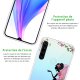 Coque Xiaomi Redmi Note 8 T silicone transparente Fée Fleurale ultra resistant Protection housse Motif Ecriture Tendance Evetane