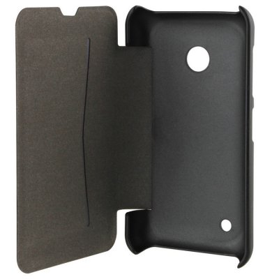 Etui Folio Xqisit Rana noir metal pour Nokia Lumia 435