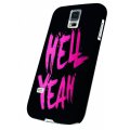 Coque rigide série Glam Rock Hell noire et rose pour Samsung Galaxy S5