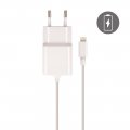 Chargeur  secteur lightning charge rapide 2.1A blanc