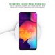 Coque Samsung Galaxy A50 silicone transparente Pluie de coeurs ultra resistant Protection housse Motif Ecriture Tendance Evetane