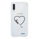 Coque Samsung Galaxy A50 silicone transparente Coeur love ultra resistant Protection housse Motif Ecriture Tendance Evetane