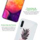 Coque Samsung Galaxy A50 silicone transparente Ananas geometrique marbre ultra resistant Protection housse Motif Ecriture Tendance Evetane