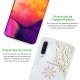 Coque Samsung Galaxy A50 silicone transparente Flocon mandala ultra resistant Protection housse Motif Ecriture Tendance Evetane