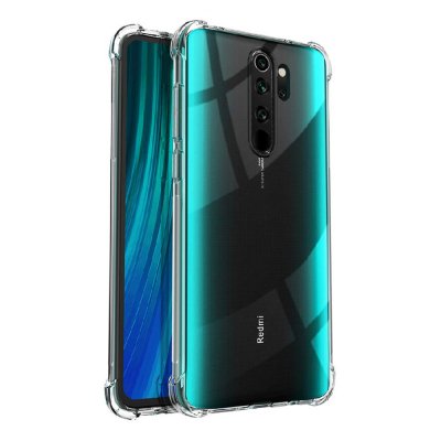 Coque Xiaomi Redmi Note 8 Pro Anti-Chocs avec Bords Renforcés en silicone Transparente