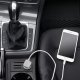 Chargeur voiture muvit compatible avec Apple Lightning MFI 2.4A 1.2m blanc