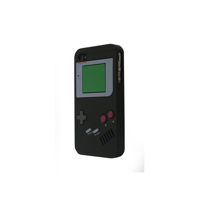 COQUEDISCOUNT Coque iPhone 4/4S Gameboy noire 80s