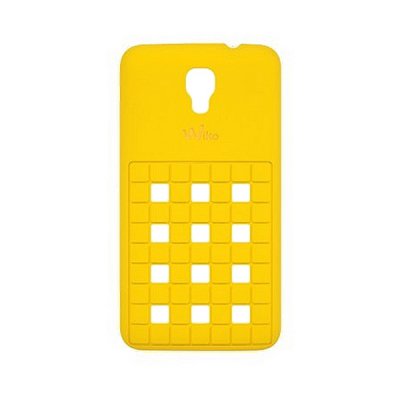 Coque Damier Wiko jaune pour Wiko Bloom