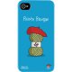 Coque rigide bleue Hihihi Pelote Basque pour iPhone 4/4S
